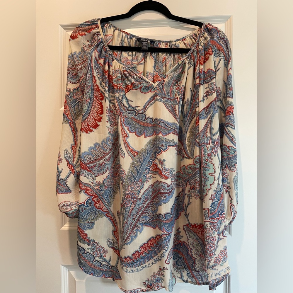 Chaps 1X Women Blouse